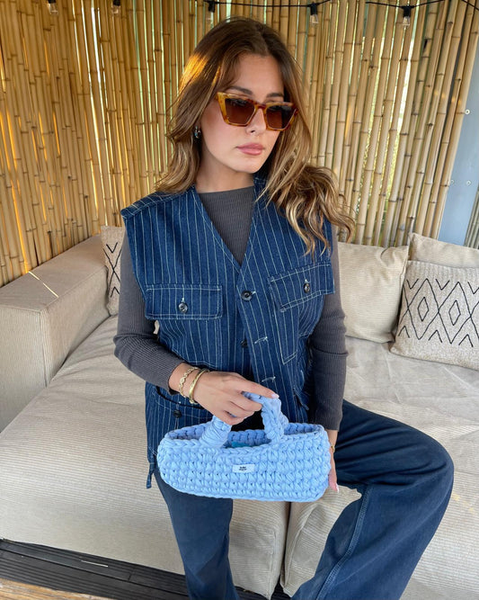 Baby blue baguette